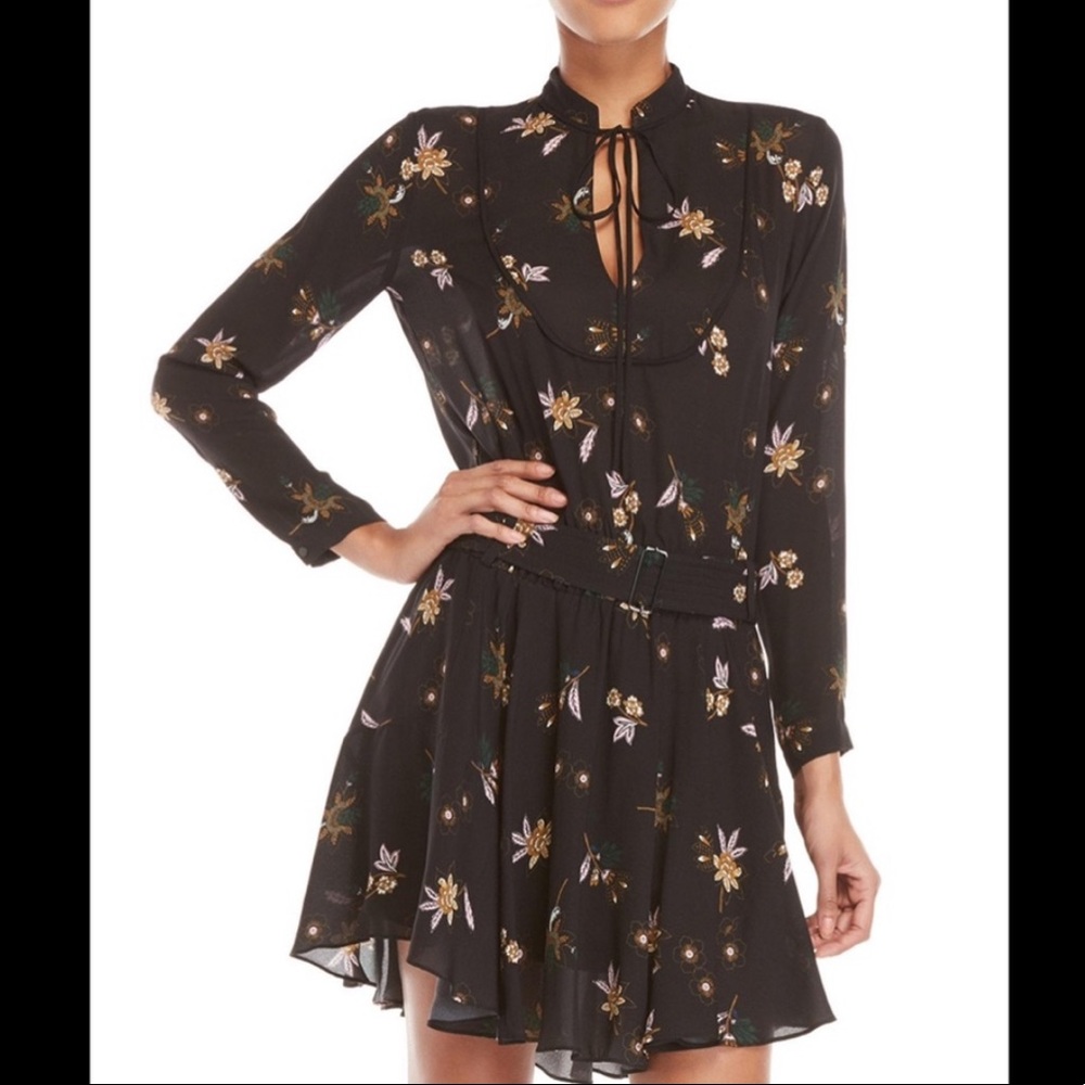 A.L.C. Campbell Dress in Black Multi - Picture 1 of 11